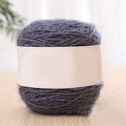 Сланцево-синий Полиэфирная пряжа для вязания, для одежды шарфы свитера шали шапки, синевато-серый, 200г/моток