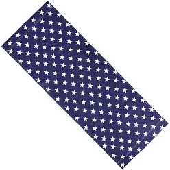 Medium Blue 1Pc Star Pattern Chair Polycotton Cloth, Beach Chair Cloth Replacement Supplies, Medium Blue, 1180x435x2mm