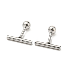 Нержавеющая Сталь Цвет Не тускнеют 304 серьги-гвоздики из нержавеющей стали, хрящевые серьги, колонка, цвет нержавеющей стали, 12x2 мм