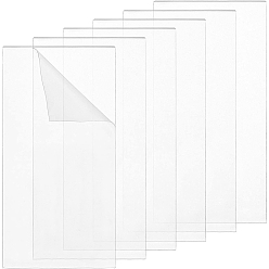 Прозрачный Прозрачные акриловые пластины, прямоугольные, прозрачные, 123~12.35x63~63.5x3 мм