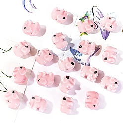 Слон Фарфоровые бусины ручной работы, яркие глазурованные, слон, 13x10 мм, отверстие : 2 мм