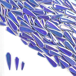 Сланцево-синий 3 стили фарфоровая мозаичная плитка в форме капли, для поделок из мозаики своими руками, рамки для картин и многое другое, синевато-серый, 21~40x8~12x4 мм, около 100 г / набор