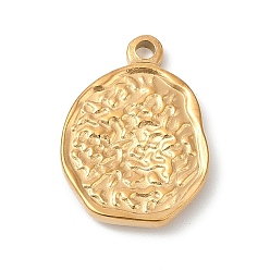 Oval 304 подвески из нержавеющей стали, золотые, овальные, 21x15x3 мм, отверстие : 1.8 мм