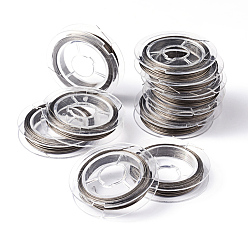 Нержавеющая Сталь Цвет Устойчивый к потускнению хвостовой провод, нержавеющая сталь с нейлоновым покрытием, цвет нержавеющей стали, 25 калибр (0.45 мм), около 32.8 футов (10 м) / рулон