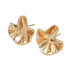 Настоящее золото 18K Изделия из латуни, цветок, с петлей, реальный 18 k позолоченный, 18.5x17 мм, отверстие : 1.5 мм, штифты : 0.7 мм