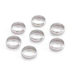 Нержавеющая Сталь Цвет Не тускнеет 304 соединительные кольца из нержавеющей стали, Кольцевая форма, цвет нержавеющей стали, 6.5x2 мм