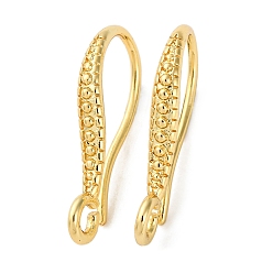 Золотой Латунные крючки для сережек, без кадмия и без свинца, стойки покрытие, долговечный, золотые, 22x3x10 мм, отверстие : 2 мм, штифты : 1 мм