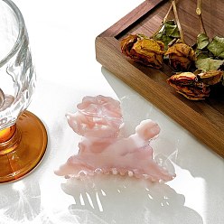 Pink Заколки для волос в форме когтей из ацетата целлюлозы, аксессуары для волос для женщин и девочек, собака, розовые, 90 мм