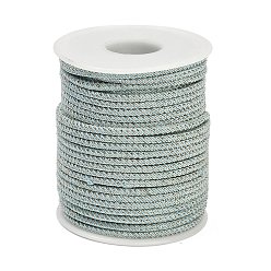 Голубой Нейлоновые нити, Миланские шнуры / витые шнуры, голубой, 3 мм, около 21.87 ярдов (20 м) / рулон