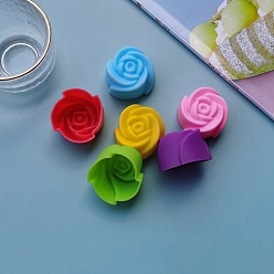 Цветок Случайный цвет пищевого качества DIY силиконовые формы для помадки, формы для литья смолы, для уф-смолы, изготовление ювелирных изделий из эпоксидной смолы, цветок, 30 мм