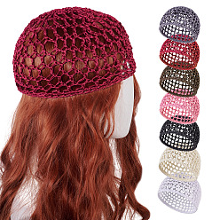 Темно-Красный 1Тканевая африканская шапка куфей для женщин, темно-красный, 155x173x8 мм