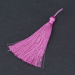 Ярко-Розовый Нейлоновые кисточки большие подвески, ярко-розовый, 105x11 мм