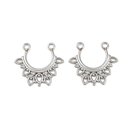 Нержавеющая Сталь Цвет 304 подвески из нержавеющей стали, слеза, цвет нержавеющей стали, 23x25x1.5 мм, отверстие : 2.2 мм