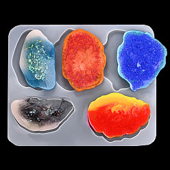 Blanc Tapis de tasse bricolage, moules en silicone de qualité alimentaire, moules de résine, pour la résine UV, fabrication de bijoux en résine époxy, nuage, blanc, 302x252x8mm