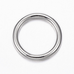 Platin Farbe Legierung geschweißte runde Ringe, verlötete Biegeringe, Geschlossene Sprungringe, Bleifrei und Cadmiumfrei und Nickel frei, Ring, Platin Farbe, 13 Messgerät, 16x1.8 mm, Innendurchmesser: 12 mm