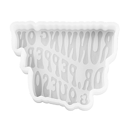 Белый Свечи силиконовые формы, изготовление свечей из эпоксидной смолы, слово, белые, 84x105x26 мм