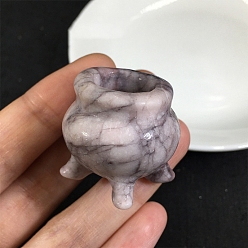 Gemstone Драгоценный камень курильница форма дисплей украшение, подставка-держатель для хрустальной сферы, 30x30 мм