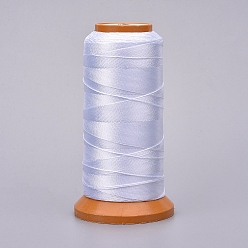 Белый Полиэфирные нити, для изготовления ювелирных изделий, белые, 1 мм, около 284.33 ярдов (260 м) / рулон