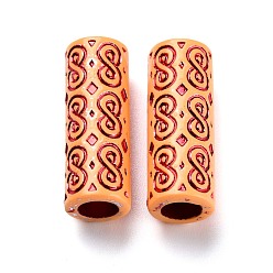 Crimson Plastic Beads, Imitation Wood, Large Hole, For African Braid Reggae Hair Accessories, Crimson, 30x11mm, Hole: 7mm