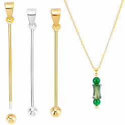 (52) Непрозрачная лаванда 4 шт. 2 цвета родиевое покрытие 925 серебряный медальон в виде планеты с зажимными креплениями, для жемчужных бусин из драгоценных камней, с печатью 925, разноцветные, 33.5 мм