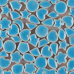 Темно-Голубой Мозаика из керамогранита, мозаика неправильной формы, для поделок из мозаики своими руками, рамы для картин, разнообразные, глубокое синее небо, 10x5 мм, 170 шт / пакет