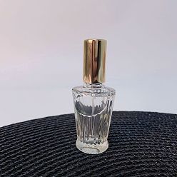Gold Refillable Glass Spray Empty Bottles, with Fine Mist Sprayer & Dust Cap, for Perfume, Essential Oil, Gold, 3.3x8.1cm, Capacity: 10ml(0.34fl. oz)