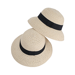 Кукурузный Шелк Соломенная и полиэстеровая шляпа для кукол, цвет колоса кукурузы, 152x155x90 мм