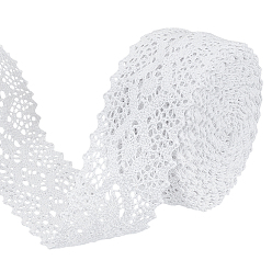 Белый 1рулонная хлопковая лента, аксессуары для одежды, белые, 2-1/2 дюйм (65 мм), около 12.00 ярдов (10.97 м) / рулон