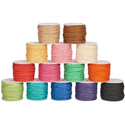 (52) Непрозрачная лаванда Джутовый шнур, джутовая струна, джутовый шпагат, для изготовления ювелирных изделий, разноцветные, 2 мм, 10 м / рулон
