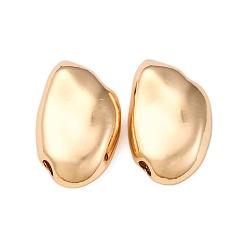 Настоящее золото 18K Латунные бусины, без кадмия, без никеля и без свинца, самородки, реальный 18 k позолоченный, 12x8x4 мм, отверстие : 1.4 мм