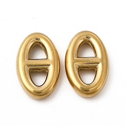 Настоящее золото 14K Ионное покрытие (ip) 304 соединительное кольцо из нержавеющей стали, овальные, реальный 14 k позолоченный, 17x10.5x3 мм, внутренний диаметр: 4x3 мм