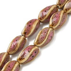 Фламинго Фарфора ручной работы бисер нитей, скручивать бусины, фламинго, 21x12x12 мм, отверстие : 1.8 мм, около 18 шт / нитка, 15.35'' (39 см)