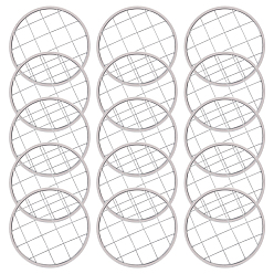 Платина 15шт. вставка в виде лягушки из жести с квадратными сетками, принадлежности для аранжировки цветов, платина, 68.5x1.5 мм