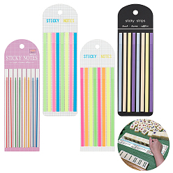 (52) Непрозрачная лаванда 640 шт. 4 стили пластиковые индексные вкладки для животных, прямоугольные стикеры для заметок, разноцветные, 140x50 мм, 160 шт / стиль