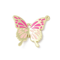 Камелия Подвески из эмали и сплава, без кадмия, без никеля и без свинца, очарование бабочки, золотые, стойки покрытие, камелия, 20.5x23x3.5 мм, отверстия : 1 mm и 1.6 мм