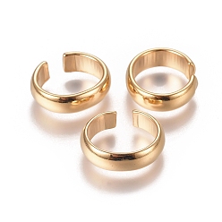 Golden 304 Stainless Steel Open Quick Link Connectors, Linking Rings, Golden, 17.9x15.7x5mm, Inner Diameter: 14.3x12.2mm