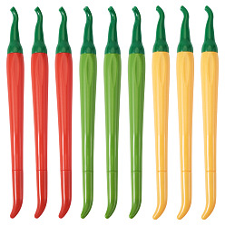 (52) Непрозрачная лаванда 15 шт. 3 цветная пластиковая гелевая ручка в форме перца, Офисные и школьные принадлежности, разноцветные, 167x14 мм, 5 шт / цвет