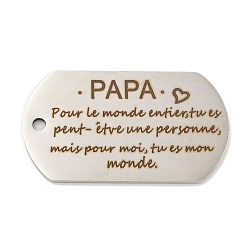 Нержавеющая Сталь Цвет Не тускнеющие 201 подвески из нержавеющей стали, подвески с хвалебными посланиями, овал со словами-подвесками, цвет нержавеющей стали, 49x28x2 мм, отверстие : 3 мм