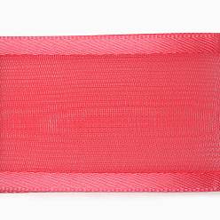 Salmon 100 Yards Polyester Organza Ribbon with Satin Edge, Salmon, 3/8 inch(9mm)
