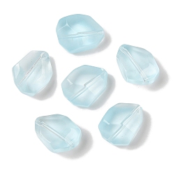 Светло-Синий Прозрачная аэрозольная краска стеклянные шарики, граненые, самородки, голубой, 16.5x12.5x8.5 мм, отверстие : 1.2 мм