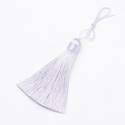 лаванда Нейлона украшений кулон кисточкой, лаванда, 80x13 мм