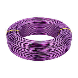 Темно-Фиолетовый Круглый анодированный алюминиевый провод, для изготовления ювелирных изделий, темно-фиолетовый, 15 датчик, 1.5 мм, около 328.08 футов (100 м) / 500 г