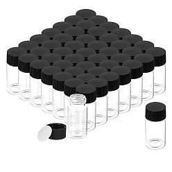 Clear 50Pcs Glass Empty Sample Bottle, Column, Clear, 2.75x6.05cm, Capacity: 20ml(0.68fl. oz)
