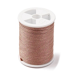 Розово-Коричневый Полиэфирная металлизированная нить, розово-коричневый, 1 мм, о 7 ярдов / крен