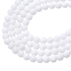 Malaysia Jade Natural Malaysia Jade Beads Strands, Dyed & Heated, Round, 8mm, Hole: 1mm, about 48pcs/Strand, 15 inch(38.1cm), 4strands/box