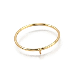 Real 14K Gold Filled 1/20 желтое золото, заполняющее составные кольца, с закрепкой на штифте, за половину пробурено бисера, real 14 k золото заполнено, 1 мм, размер США 7 (17.3 мм)
