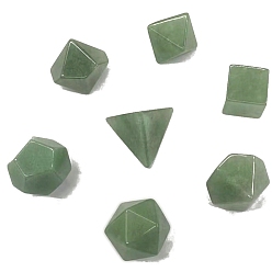 Green Aventurine Natural Green Aventurine Mixed Shape Figurines Statues for Home Desk Decorations, 15~24mm, 7pcs/set