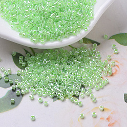 (DB0237) Мятно-зеленый Цейлонский Бусины miyuki delica, цилиндр, японский бисер, 11/0, (дБ 0237) мятно-зеленый цейлон, 1.3x1.6 мм, отверстия: 0.8 мм, около 10000 шт / мешок, 50 г / мешок
