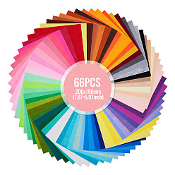 (52) Непрозрачная лаванда 66 шт. нетканого материала, поделки товары для рукоделия, прямоугольные, разноцветные, 200x150x1 мм