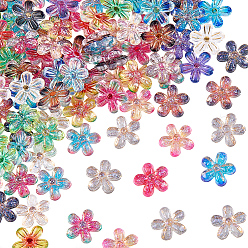 (52) Непрозрачная лаванда 100кабошоны из прозрачной смолы, искусство украшения ногтей, блеск цветок, разноцветные, 7x7.5x2 мм